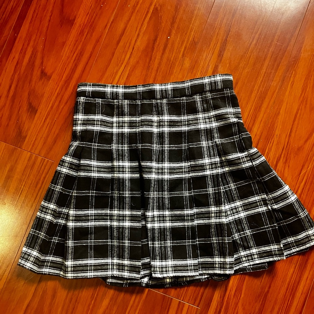 No brand school girl plaid skirt